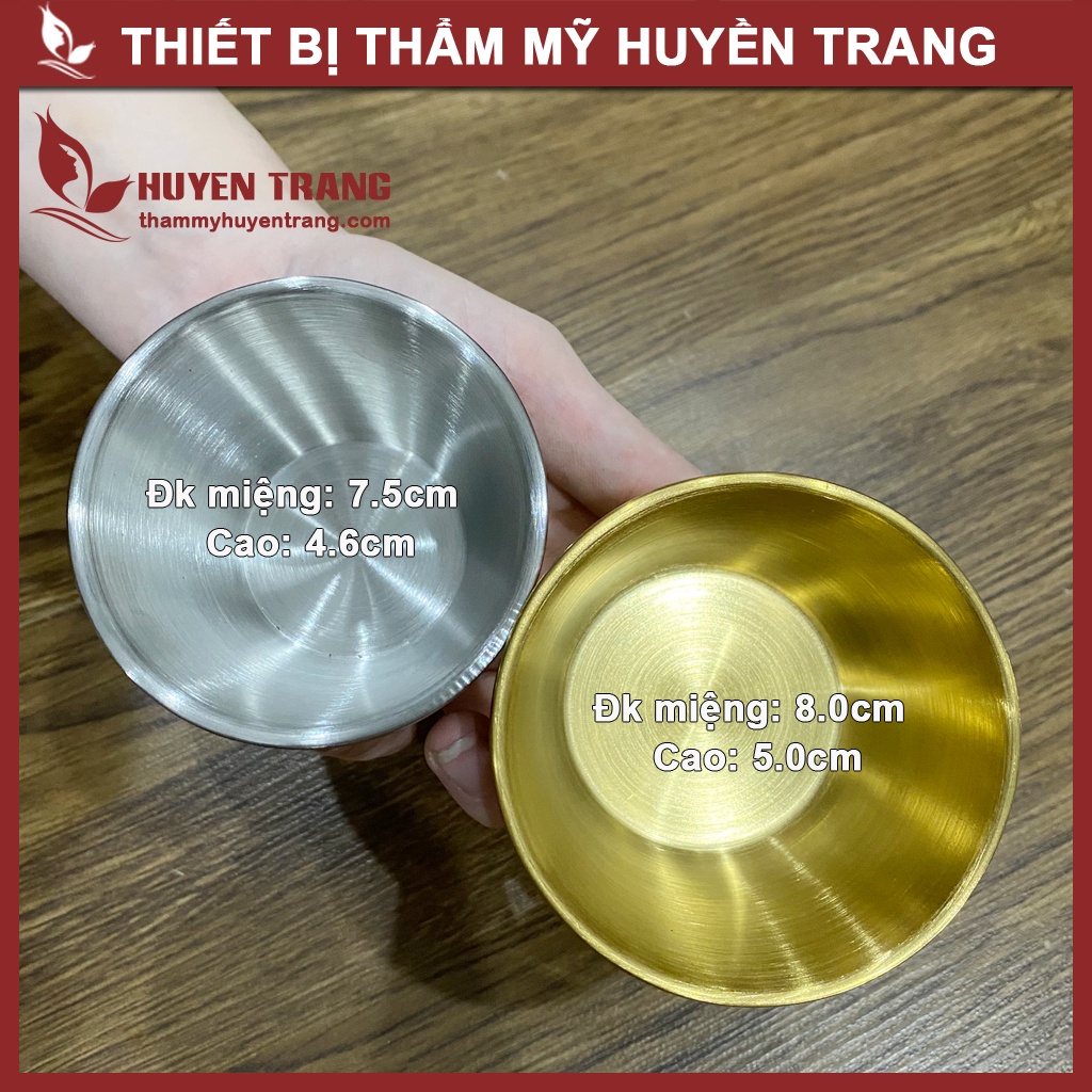 Bát Inox Mạ Vàng Dùng Trong Dụng Cụ Spa, Dụng Cụ Y Tế, Thẩm Mỹ Viện Huyền Trang NANOCEE