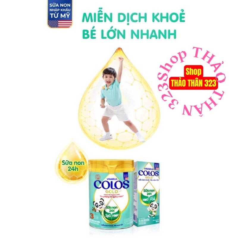 Sữa Non Vinamilk Colos Gold Bổ Sung Kháng Thể igG Từ Sữa Mẹ