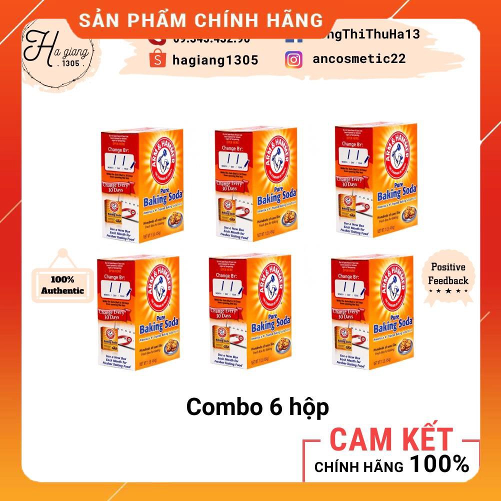 Combo 6 hộp Baking Soda Mỹ đa năng 454g 1 hộp