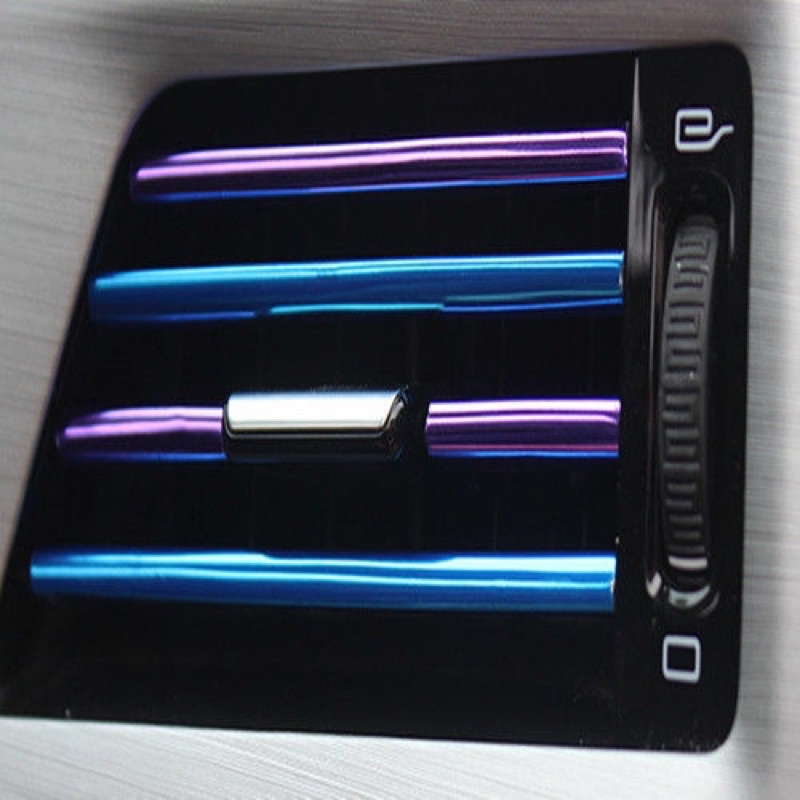 10 thanh Nẹp mạ crom trang trí cửa gió điều hoà ô tô