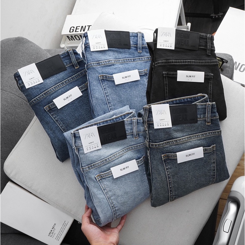 Quần jean nam xanh xước quần bò nam trẻ trung cá tính (hot) thời trang QUẦN RIN  CAO CẤP HAIAN JEANS