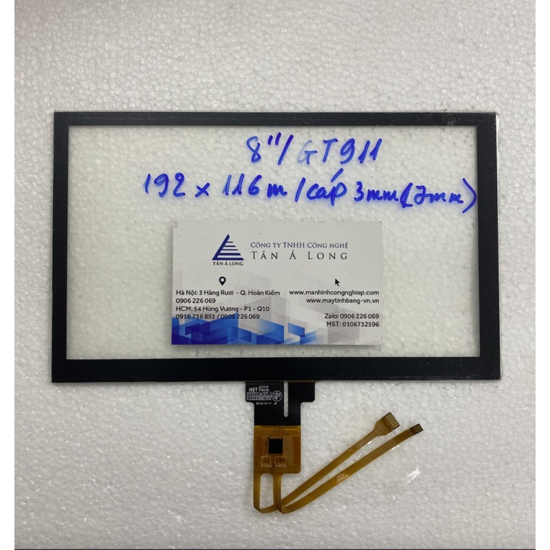 Tấm cảm ứng công nghiệp 8.0 inch/ chip GT911 192x116mm/ cáp 6 chân( 3mm) | BigBuy360 - bigbuy360.vn