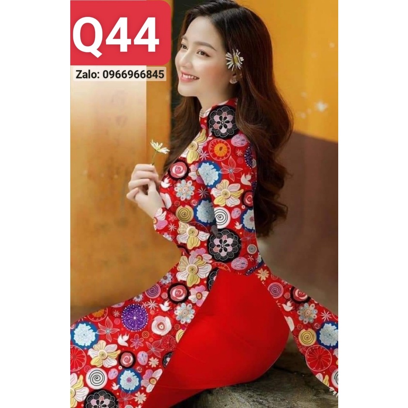 Áo dài in 3D hoạ tiết đẹp - Áo Dài Đan Linh