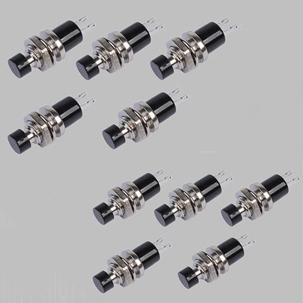 10 Pcs Mini Momentary ON/OFF Locking Latching Push Button Car/Boat Switch