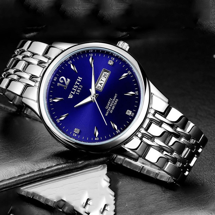 Đồng hồ 💝 Free ship 💝 Giảm 20k khi áp mã [TUIXHN] Đồng Hồ Nam Máy Nhật Dây Thép Không Gỉ WILSTH Kim Dạ Quang - DH03 | BigBuy360 - bigbuy360.vn