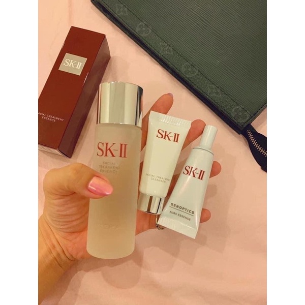 Sữa rửa mặt dưỡng ẩm sáng da SKII mini facial treatment cleanser 20g srm làm sạch sâu khô thoáng làm mịn da