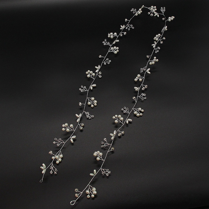 Cài Tóc Đính Hạt Ngọc Trai Màu Bạc Dành Cho Nữ