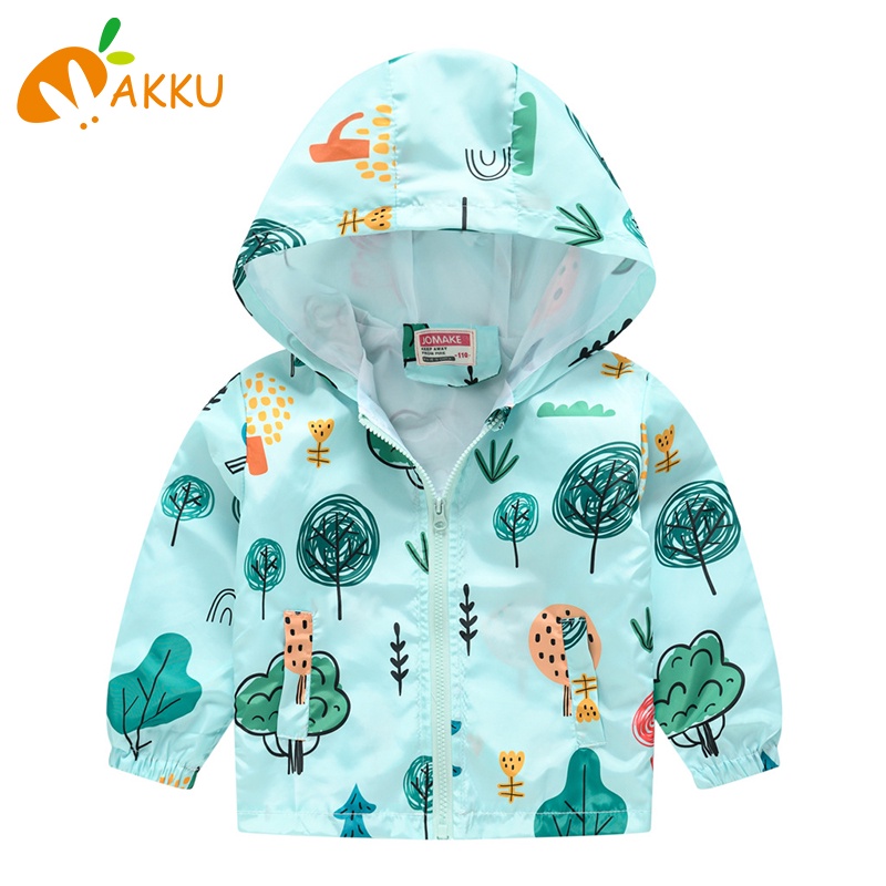 Áo Khoác Gió In Họa Tiết Hoạt Hình Thời Trang Xuân Thu Cho Bé