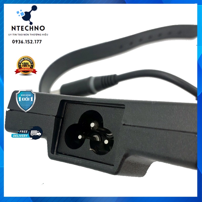 Sạc Zin Laptop Dell 19.5V - 4.62A 90W Slim chân kim to cho Latitude seri Vostro seri Inspiron seri Studio⭐Bảo hành 12