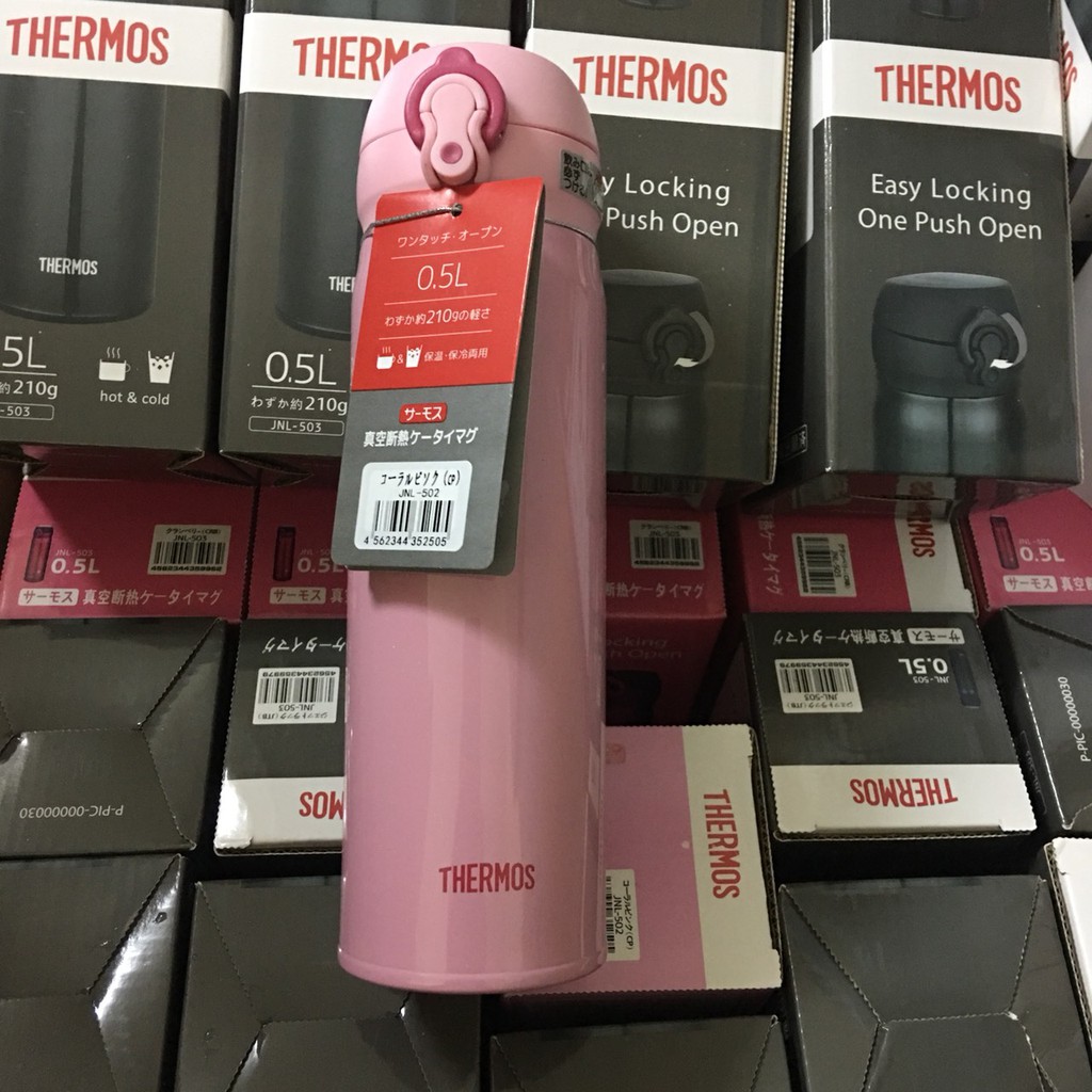 Bình giữ nhiệt Thermos cao cấp nắp bật nhập từ Nhật Bản 500ml JNL-503 Nam, Nữ đều thích, không chứa BPA, an toàn sức khỏ