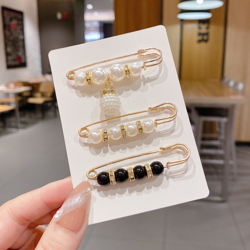 Set 4 Phụ kiện cài cổ áo, Ghim cài điều chỉnh trang trí lưng quần thời trang