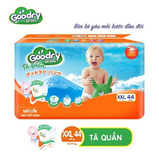 [Tặng 8] Tã quần goodry jumbo size M68 / L62 / XL56 / XXL52 công nghệ nhật bản