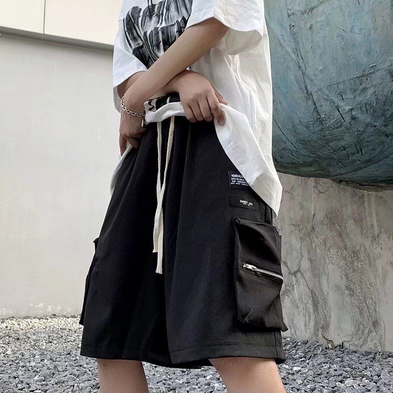 Quần Short Phối Nhiều Túi Thời Trang Cá Tính Cho Nam Nữ 192108Quần Dài Ống Rộng Phong Cách Hiphop Đường Phố