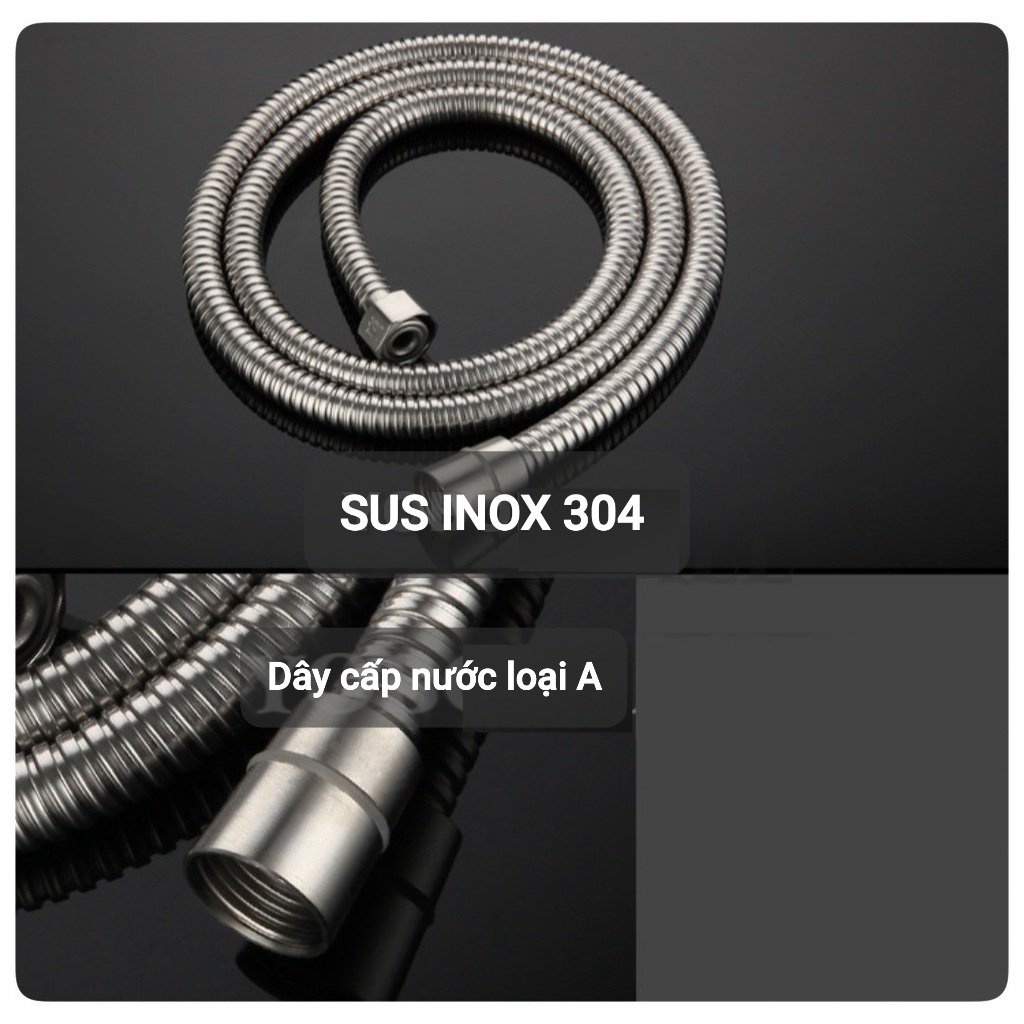 Bộ Vòi Sen Tắm Nóng Lạnh Cây Sen Tròn INOX SUS304 Sentaku - Yobo