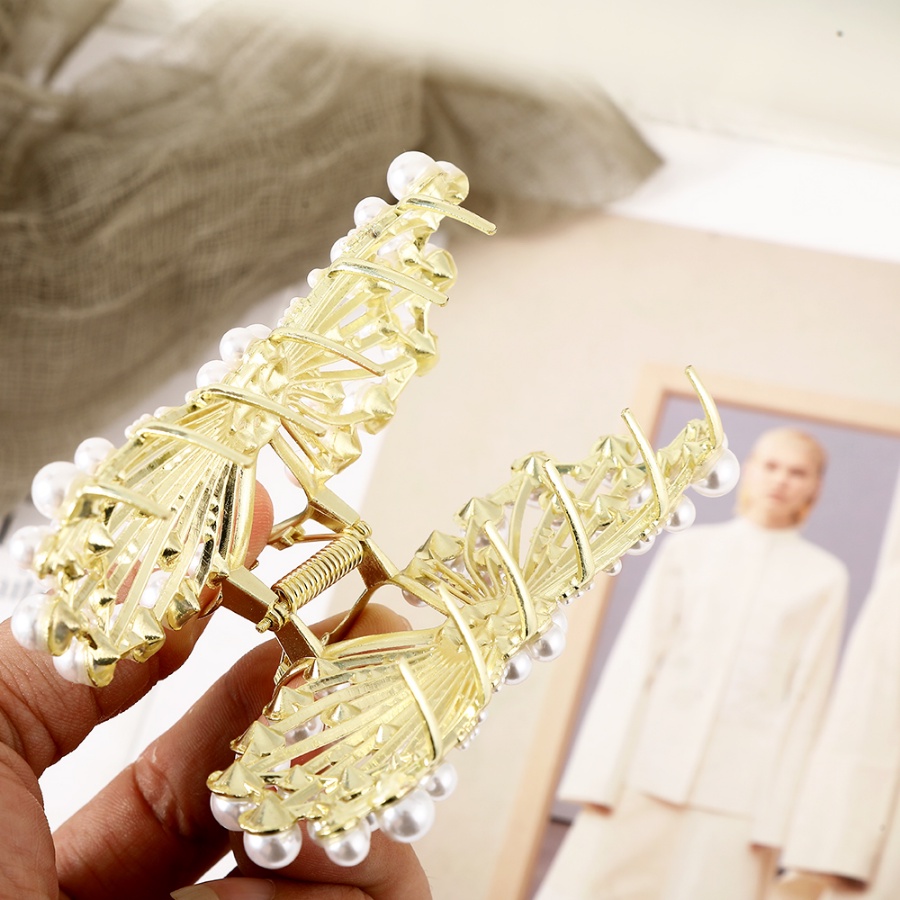 Kẹp Tóc Hình Hoa Đính Ngọc Trai Nhân Tạo Thời Trang Cho Nữ