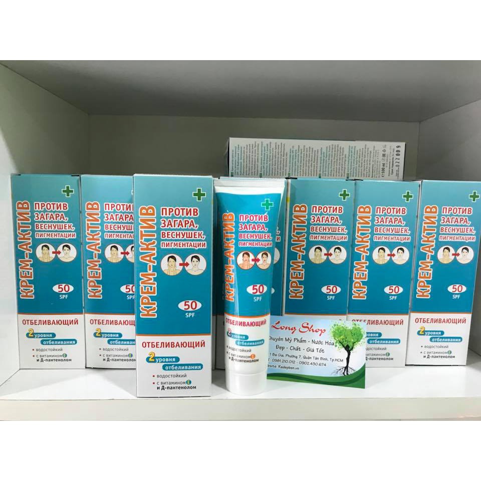 Kem chống nắng Floresan SPF 50 của Nga lên tone trắng da