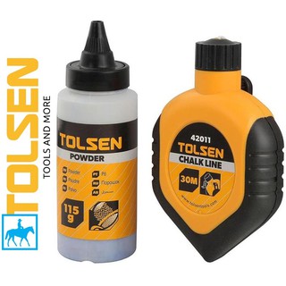 Cuộn dây phấn 115g blue 30m chalk line tolsen 42013