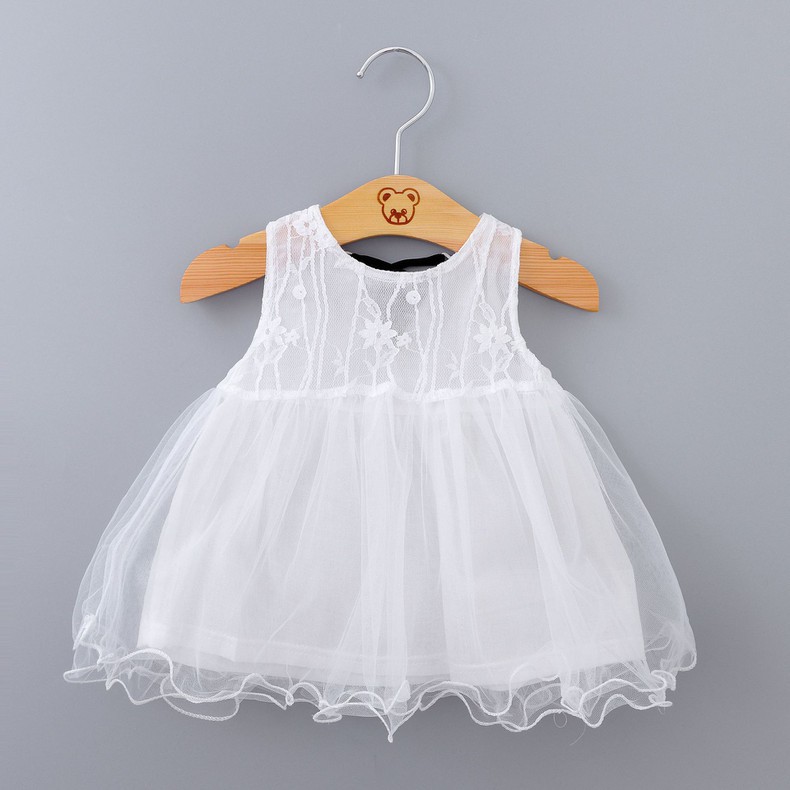 Váy trắng công chúa bé gái size nhí 5-10kg