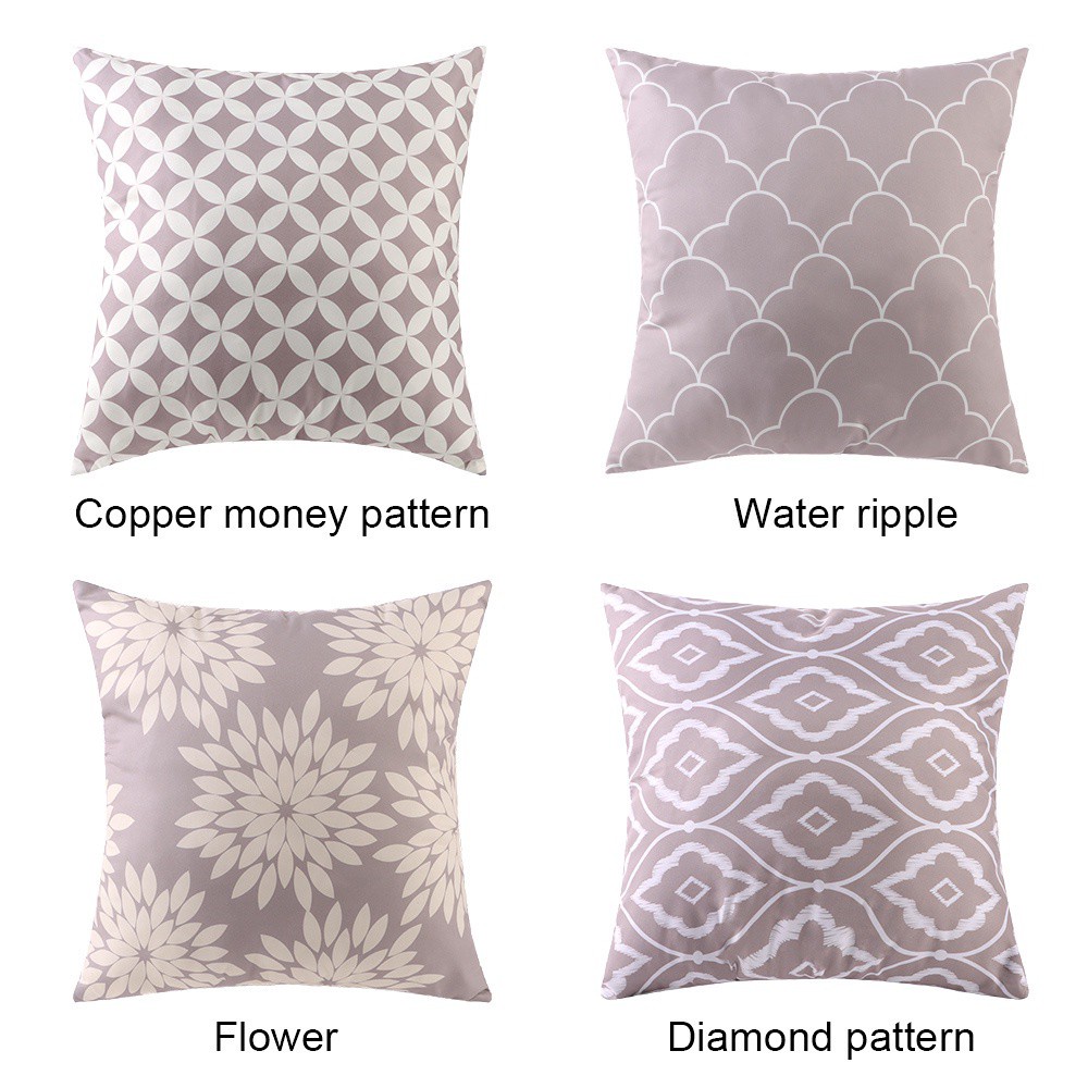 Daphne Vỏ Gối Vuông Họa Tiết Morocco Phong Cách Boho Thời Trang Mùa Hè Kích Thước 18x18in