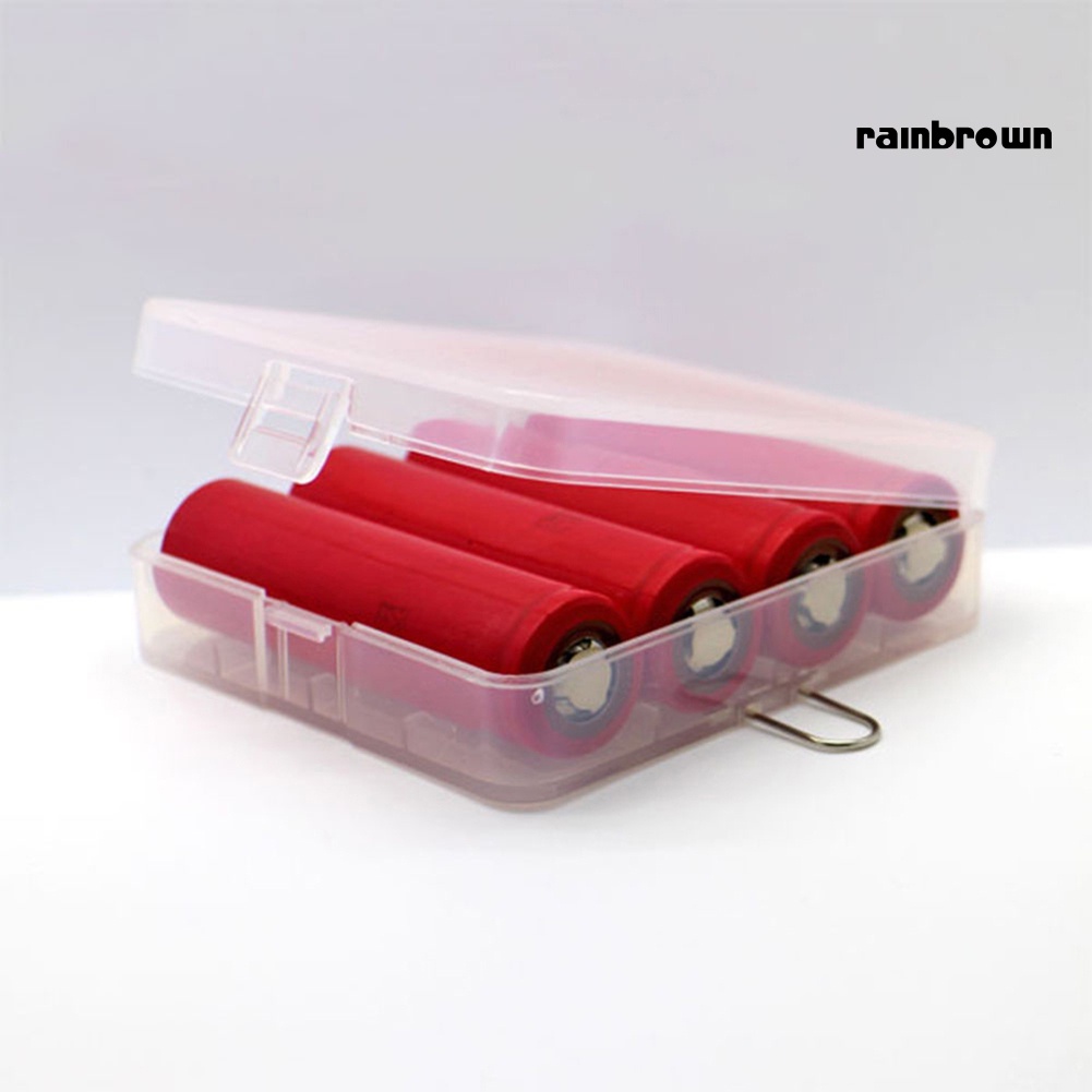 Hộp đựng pin 4 ngăn có móc treo dành cho pin 18650