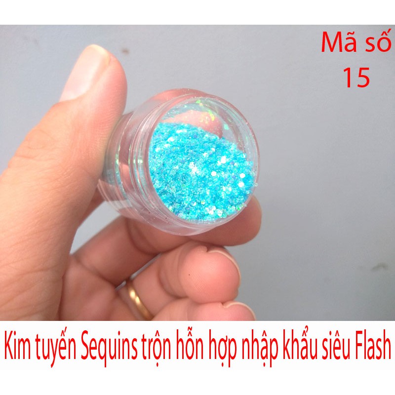 Kim tuyến Sequins siêu sáng mã số 15