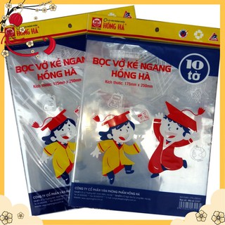 Bọc sách - vở Hồng Hà (17x25cm)