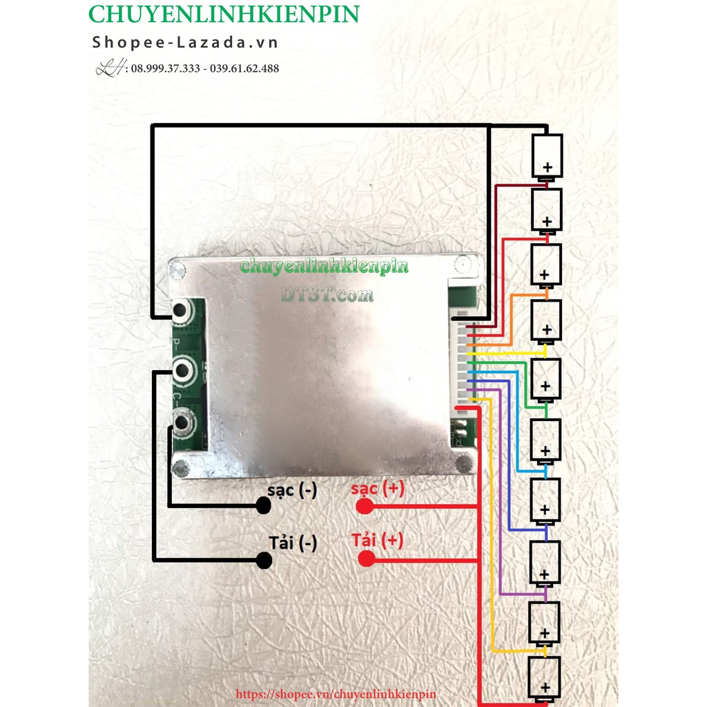 Mạch cân bằng 10S 80A ( BL64_17 )