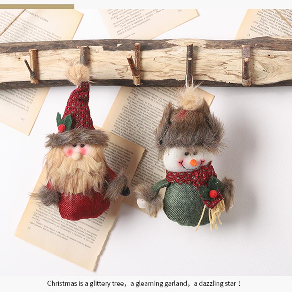 Búp Bê Hình Ông Già Noel / Người Tuyết Treo Cửa Sổ Trang Trí Cây Thông Giáng Sinh
