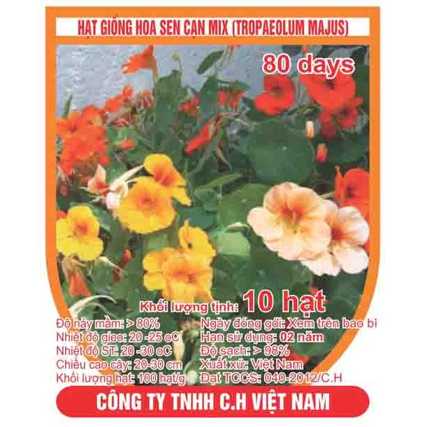 Hạt giống hoa sen cạn