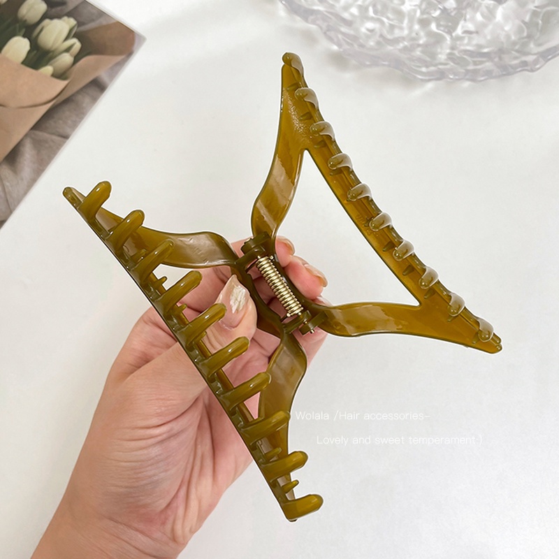 Kẹp Tóc Acrylic Họa Tiết Hình Học Đơn Giản Thời Trang Hàn Quốc