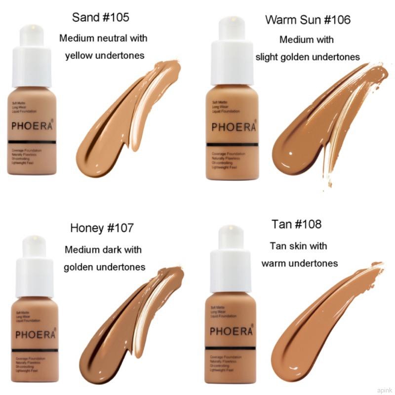 [Hàng mới về] Lọ kem nền che khuyết điểm toàn diện dạng lỏng PHOERA 30ml | BigBuy360 - bigbuy360.vn
