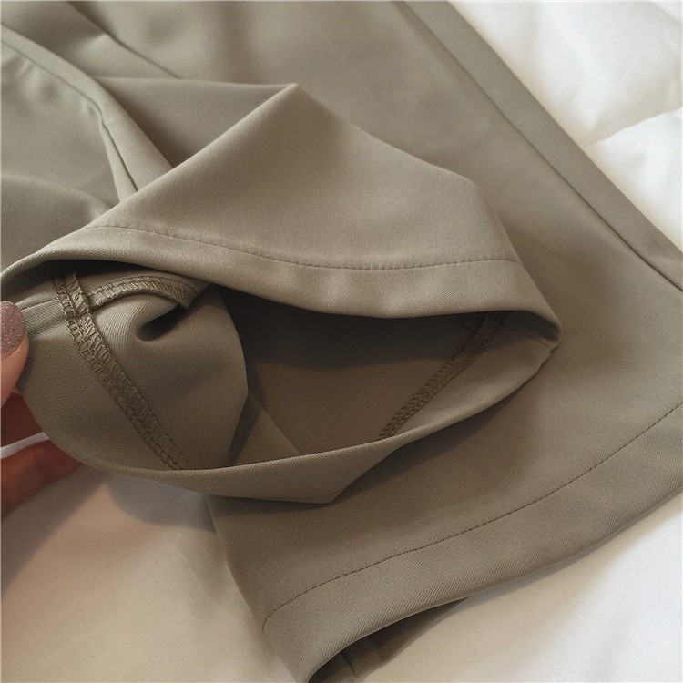 Quần tây ống rộng nữ lưng cao màu nâu tây - chất vải MANGGO cao cấp - lên dáng ống suông mềm - MIX đồ cực đẹp | BigBuy360 - bigbuy360.vn