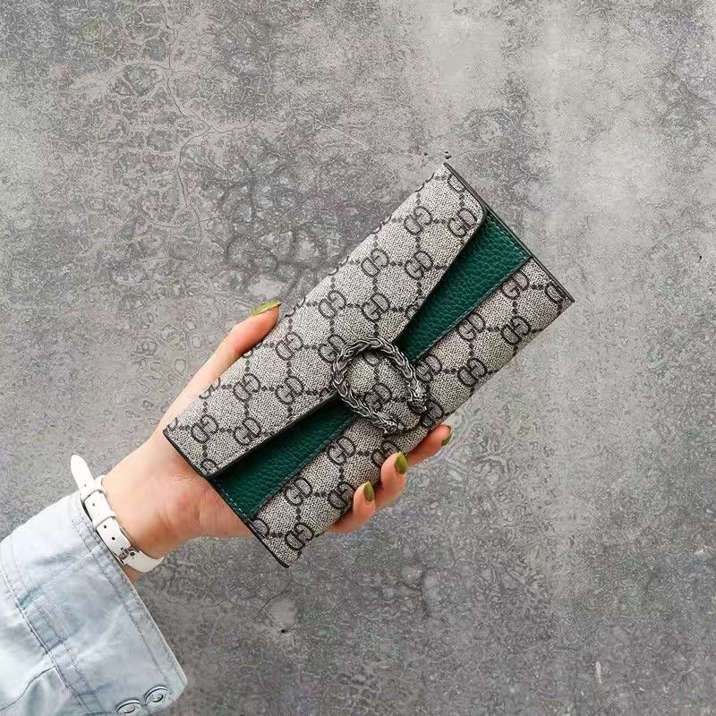 Ins Bán Chạy Ví Dài Cầm Tay Dạng Kẹp Ba Trong Một Thời Gian Âu Mỹ Cổ Điển Cho Tất Cả Trong Một