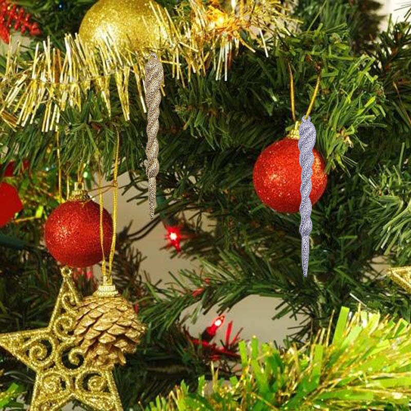Set 12 Phụ Kiện Treo Trang Trí Cây Thông Noel
