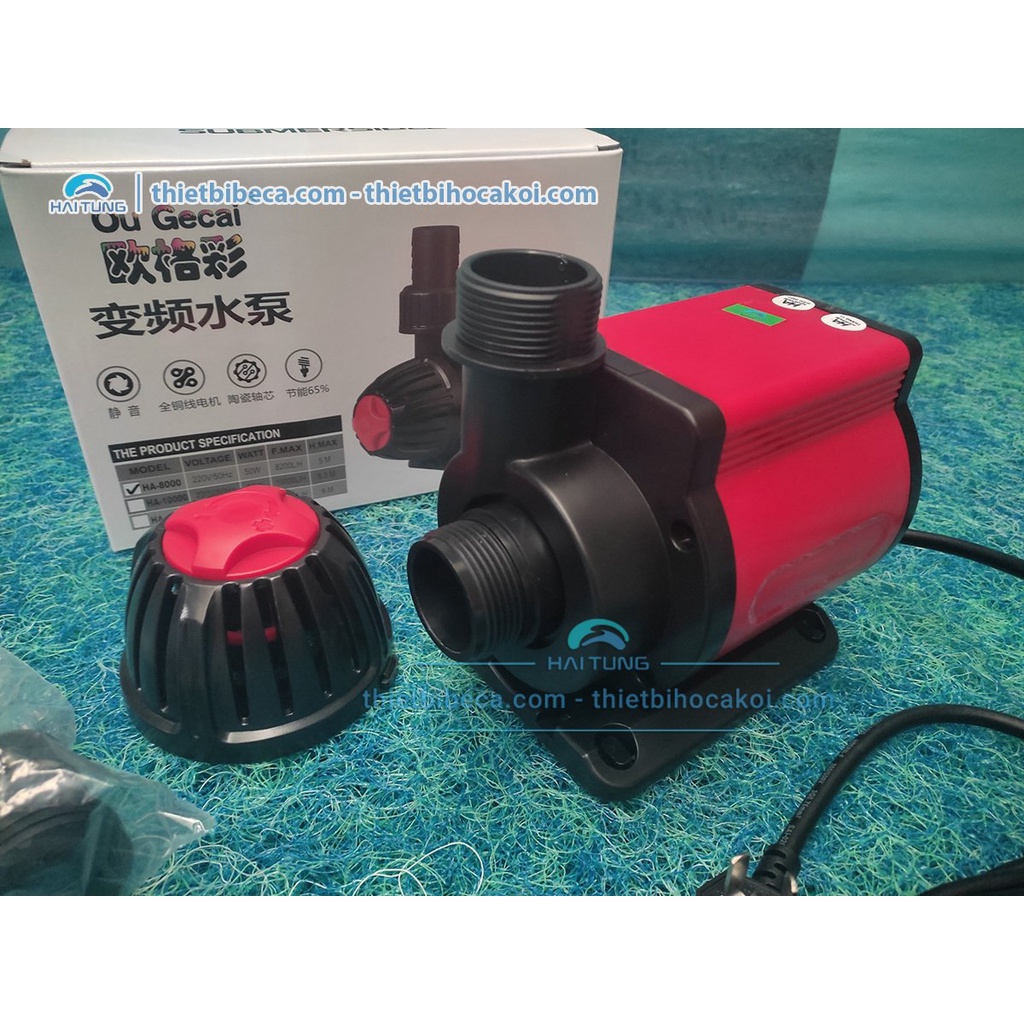 Máy bơm chìm bể cá Koi tiết kiệm điện OU GECAI HA 4500/HA6000/8000/HA 10000/ HA 12000