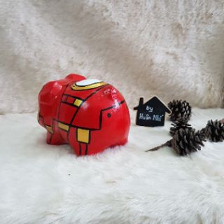 Heo đất handmade - Iron man