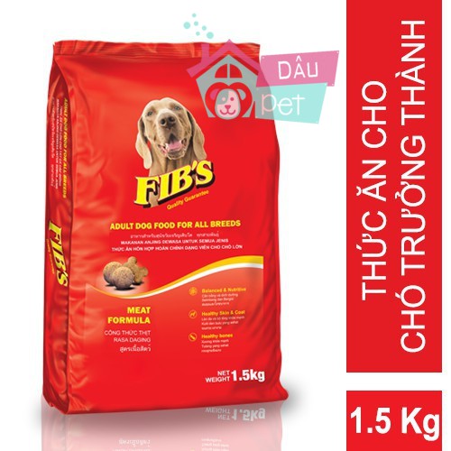 Hình ảnh Thức ăn hạt cho chó lớn FIB'S túi 1,5kg #1