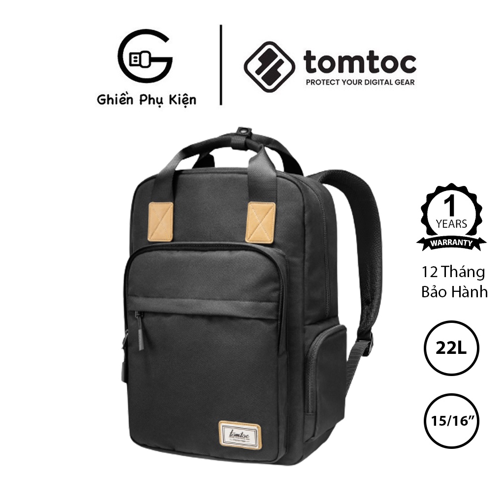 Balo Tomtoc USA Daily Backpack 22L For Macbook 15/16inch Hàng Chính Hãng