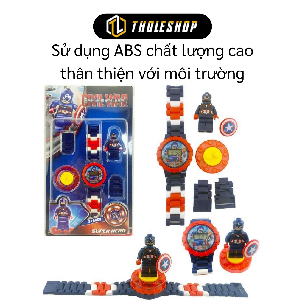 Đồng Hồ Điện Tử Biến Hình Siêu Nhân Cho Bé Xoay 360 Độ, Tự Do Lắp Ráp Sáng Tạo 7903