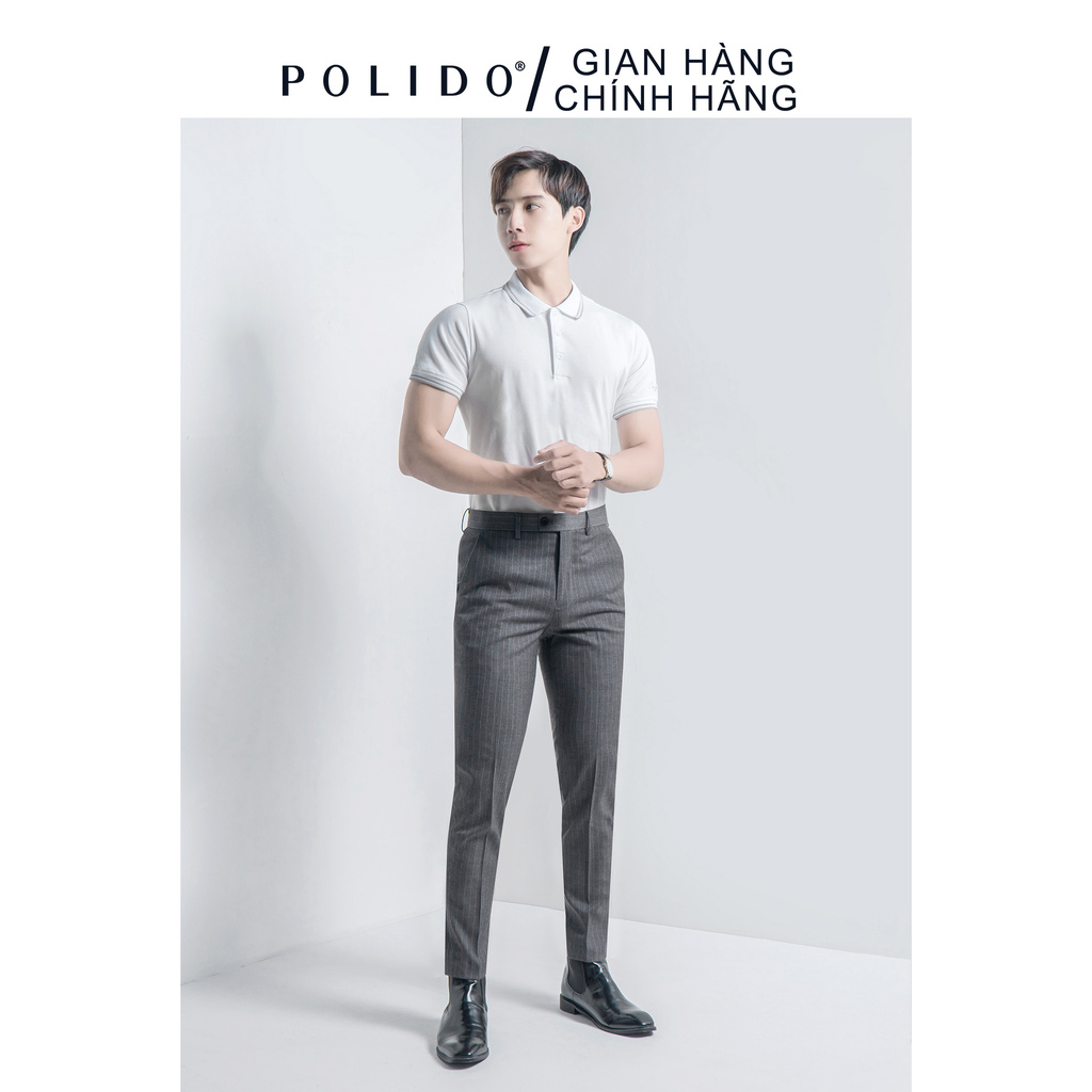 Áo Polo Tay Thêu Chữ CEFFYLO Vải Cotton Co Giãn 4 Màu Phong Cách | BigBuy360 - bigbuy360.vn