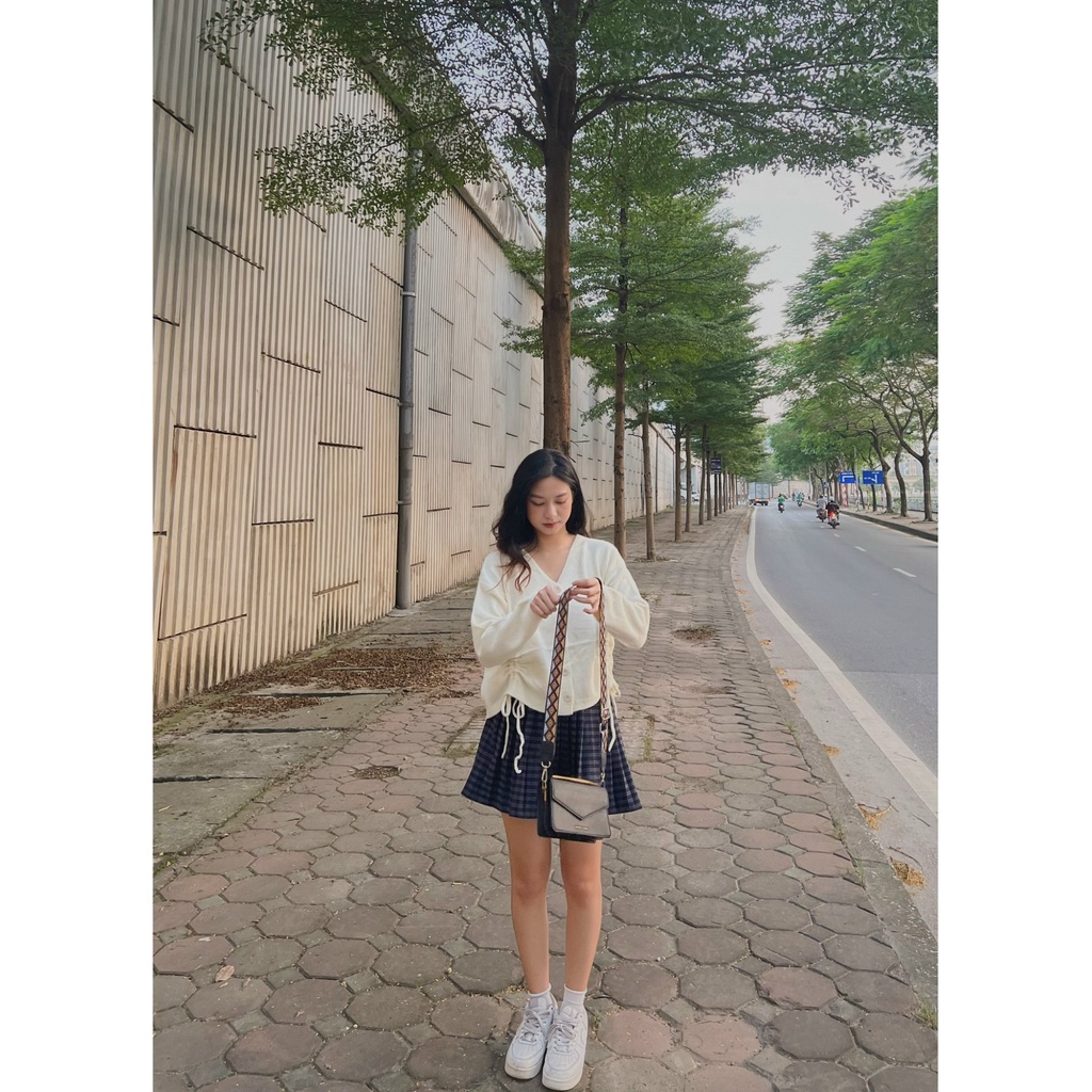 Chân váy xếp ly dạ kẻ CV212 SUSTORE | BigBuy360 - bigbuy360.vn