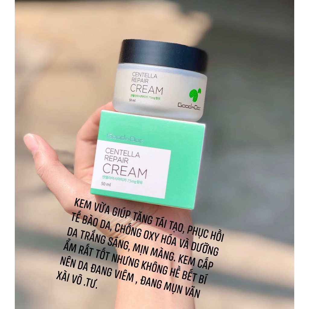 KEM RAU MÁ GOODNDOC CENTELLA REPAIR CREAM- Phục hồi da, giảm thâm nám, dưỡng trắng sáng, chống lão hóa | BigBuy360 - bigbuy360.vn