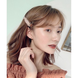 Kẹp tóc kim loại đính hạt lấp lánh