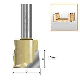 Mũi phay, mũi soi, mũi cắt gỗ thẳng lấy nền cốt 1/4" Arden (Tùy chọn size - giá lẻ từng size)