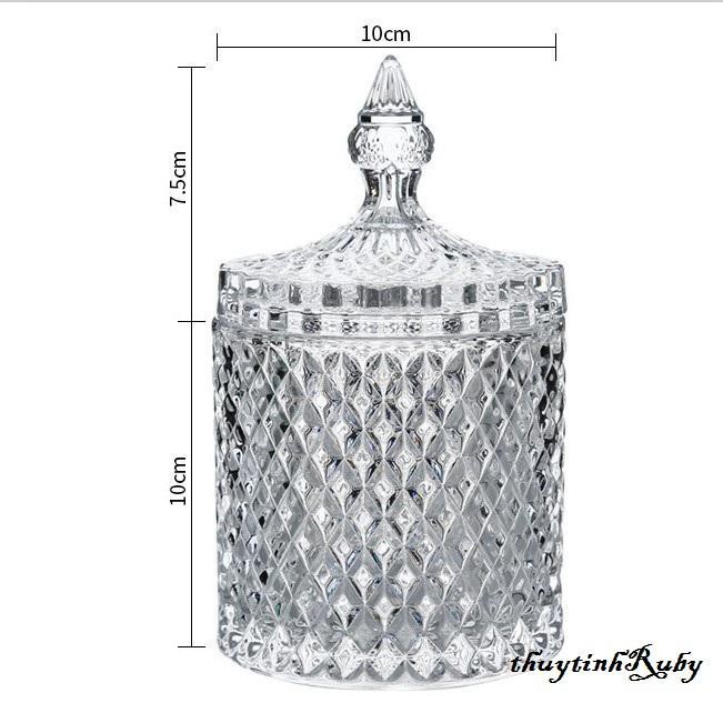 THỐ THỦY TINH PHA LÊ KIM CƯƠNG, HŨ LỌ MỨT NGÀY TẾT