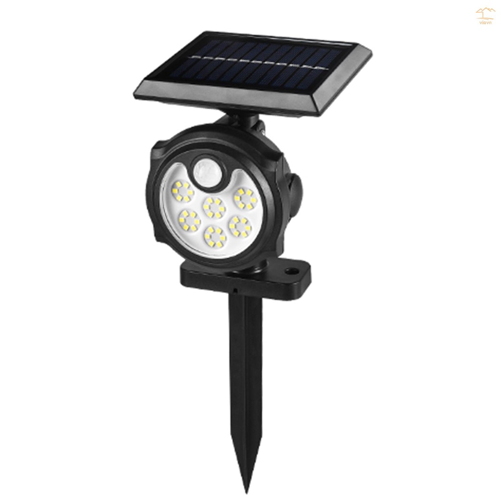 Đèn Led 36 Bóng Gắn Tường Sử Dụng Năng Lượng Mặt Trời Với Điều Khiển Cảm Ứng Và 3 Chế Độ IP65 Chống Nước Cho Sân Vườn