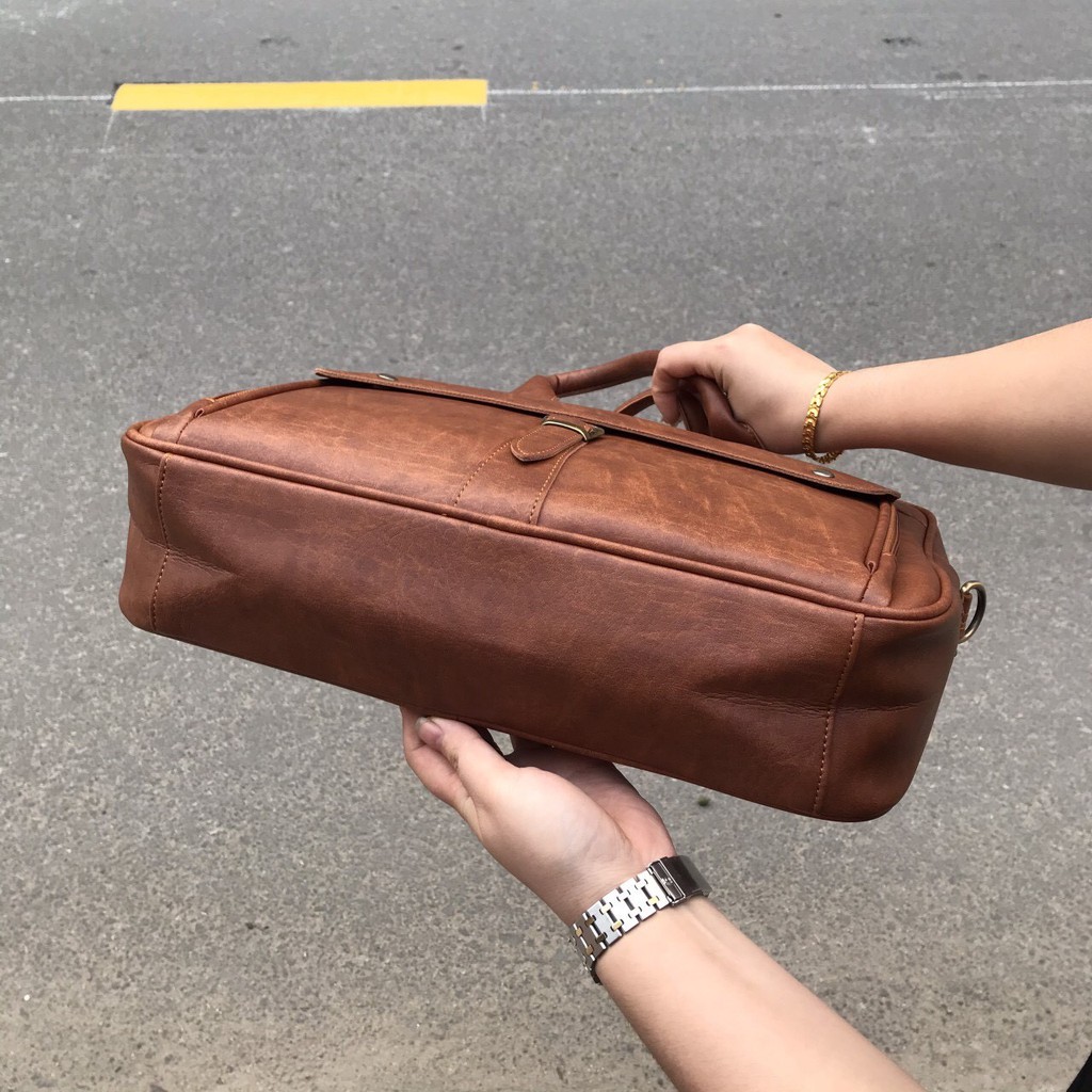 [Freeship] Cặp xách da công sở HQ11 đẳng cấp - cặp văn phòng cho nam sang trọng bảo hành trọn đời | BigBuy360 - bigbuy360.vn