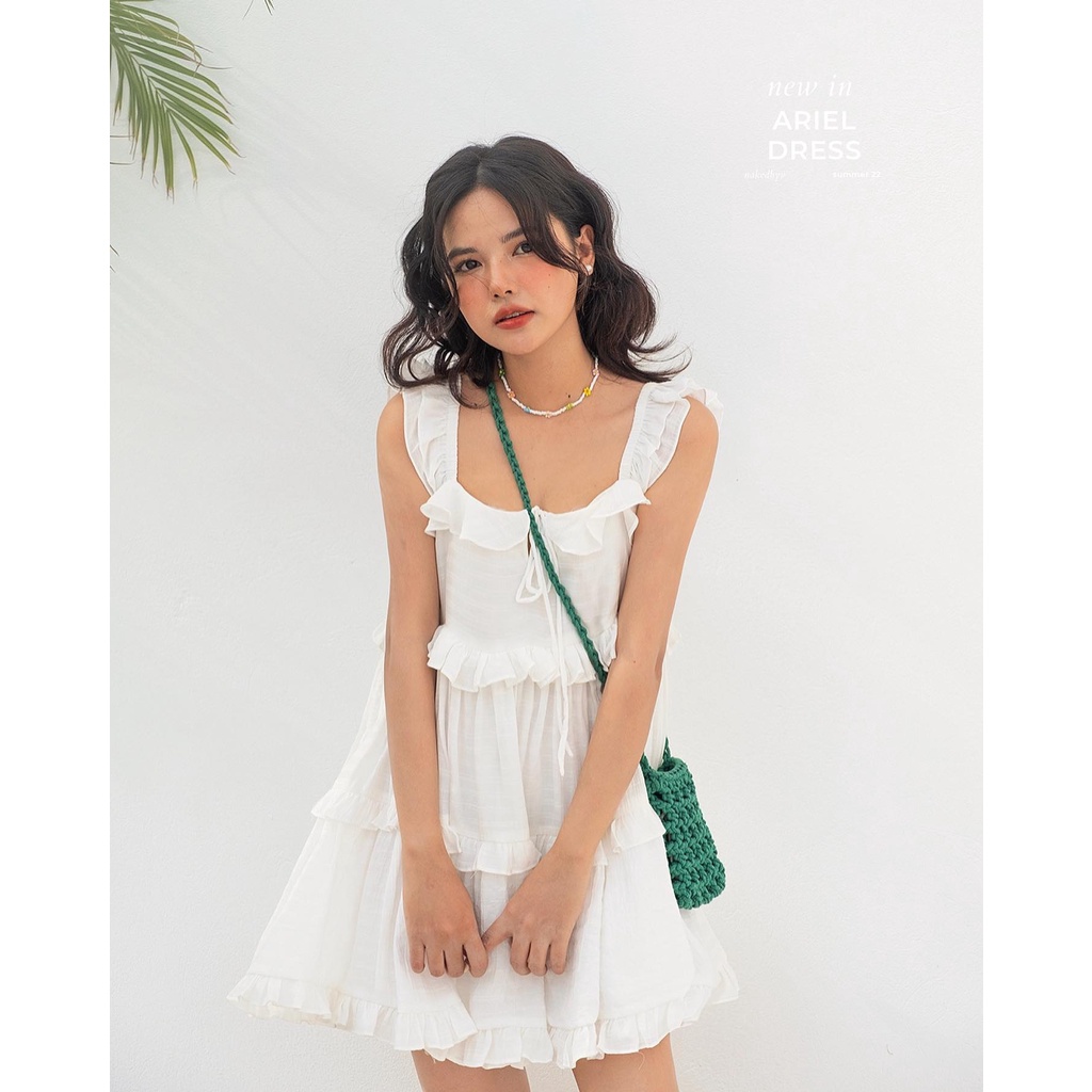 Váy 2 dây quai bèo bồng xòe Naked by V - Ariel Dress