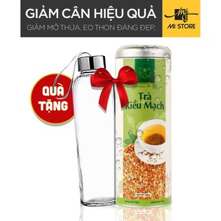 Trà Kiều Mạch giảm cân - tặng kèm bình nước thủy tinh lớn 530ml