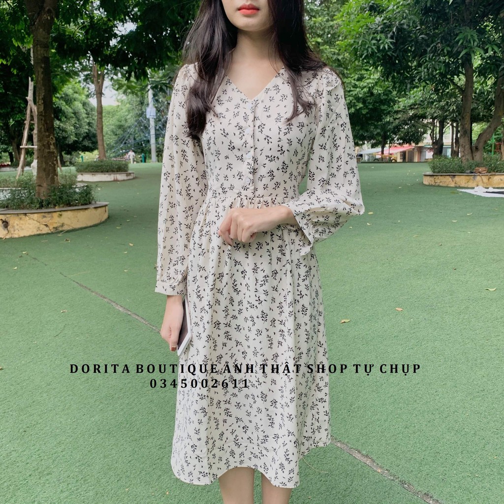 Váy trễ vai tay bồng trắng mặc 2 kiểu. Đầm trễ vai xẻ ngực đan dây Kelly Hàn Quốc